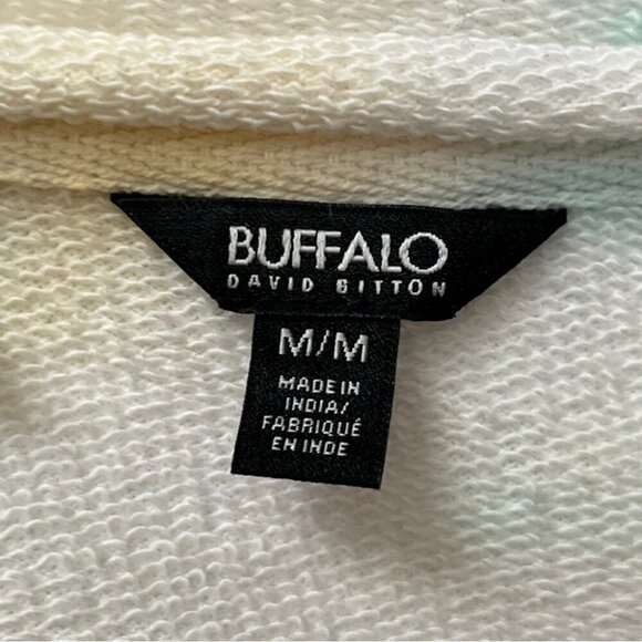 NWT Buffalo David Bitton Sweatshirt Caley Cutoff Swirl Baby Tie Dye Vintage Sz M - Picture 3 of 14